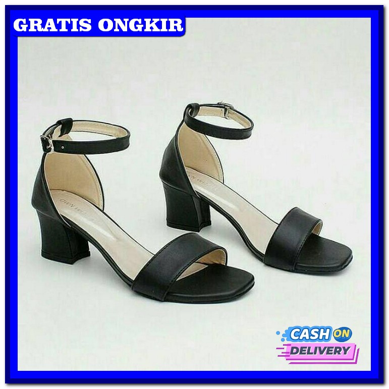 Sendal Hak Tahu Kaca Heels Wanita Andin Elsa Ikatan Cinta Sandal Haihi High Heels Hak Tahu