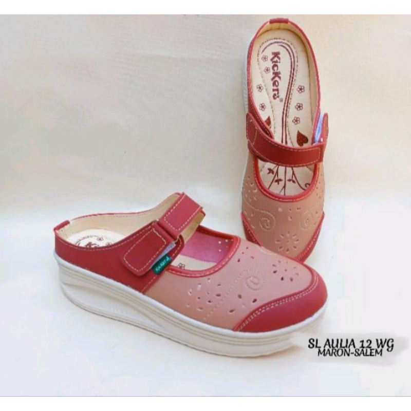 selop wedges wanita kekinian murah. sl aulia 12 wg kun