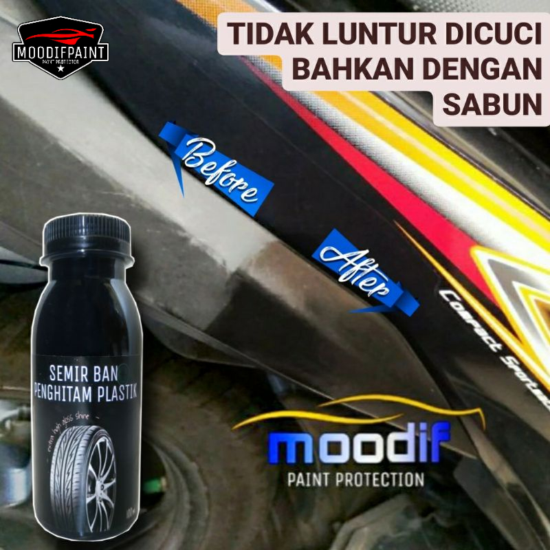 Semir Ban dan Penghitam Plastik 100ml Promo Live