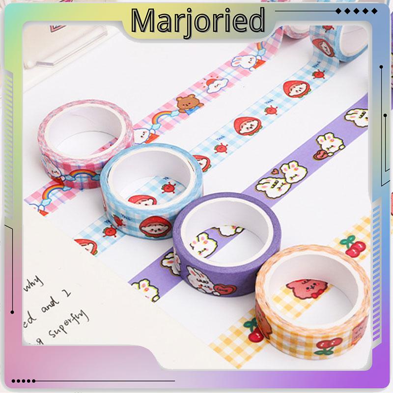 1 Pc Hewan Lucu Washi Tape Decor Masking Tape Jurnal Scrapbook Dekorasi DIY-MJD