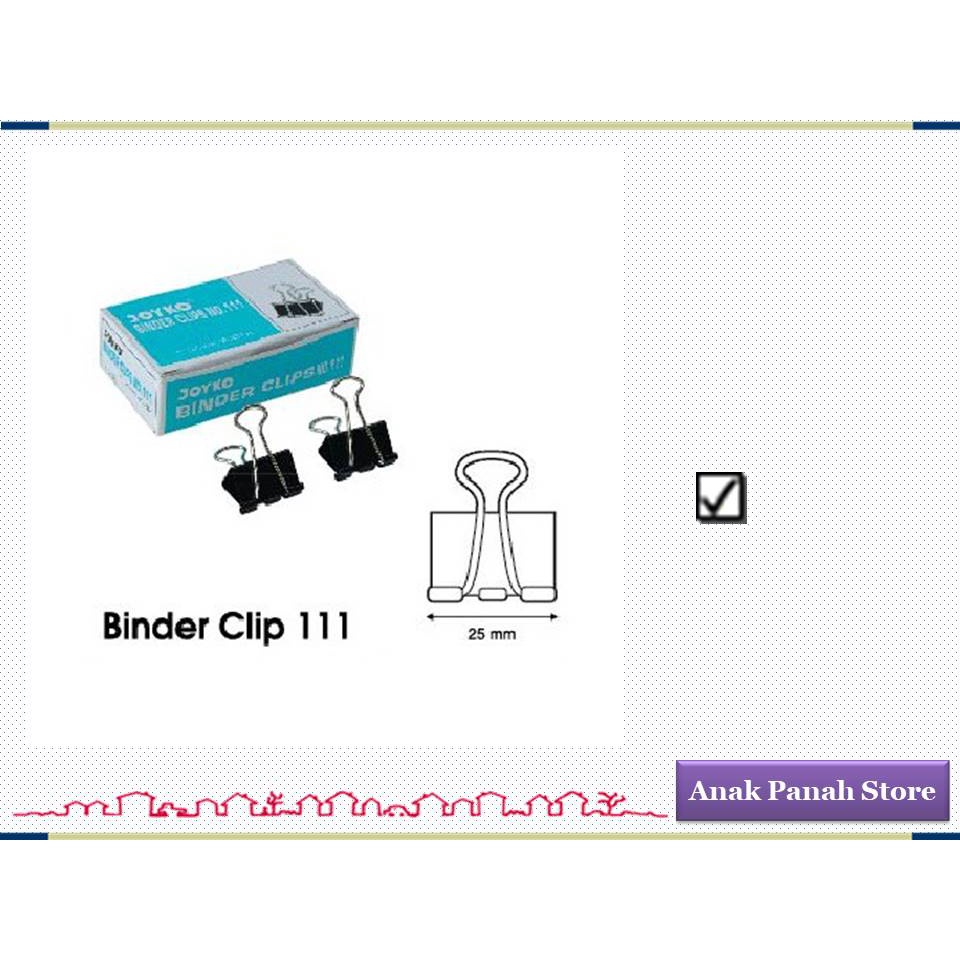 Binder Clip No 111 merk Joyko