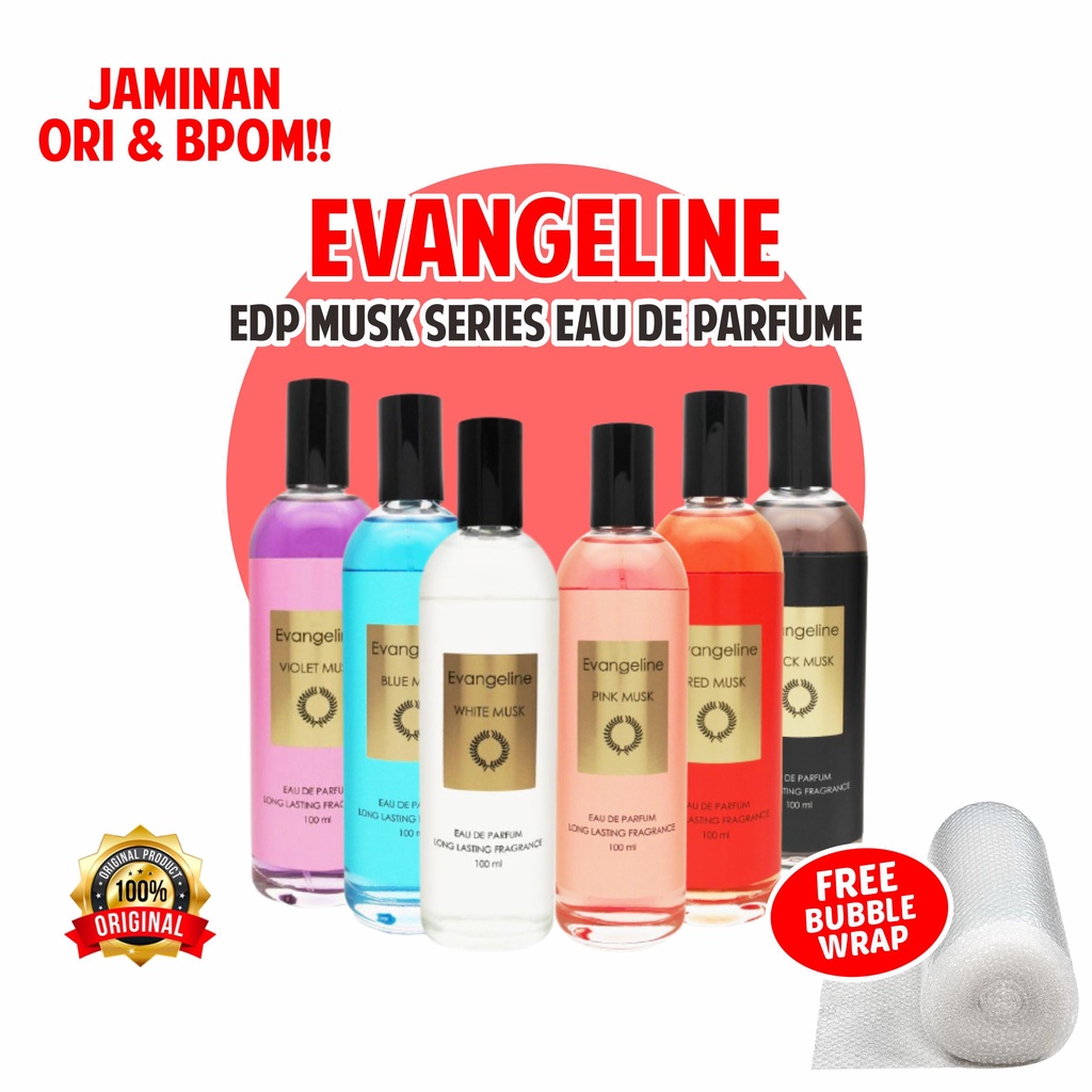 Evangeline EDP Musk Series Eau de Parfume Wanita Parfum Original BPOM Black Musk Partum tahan lama