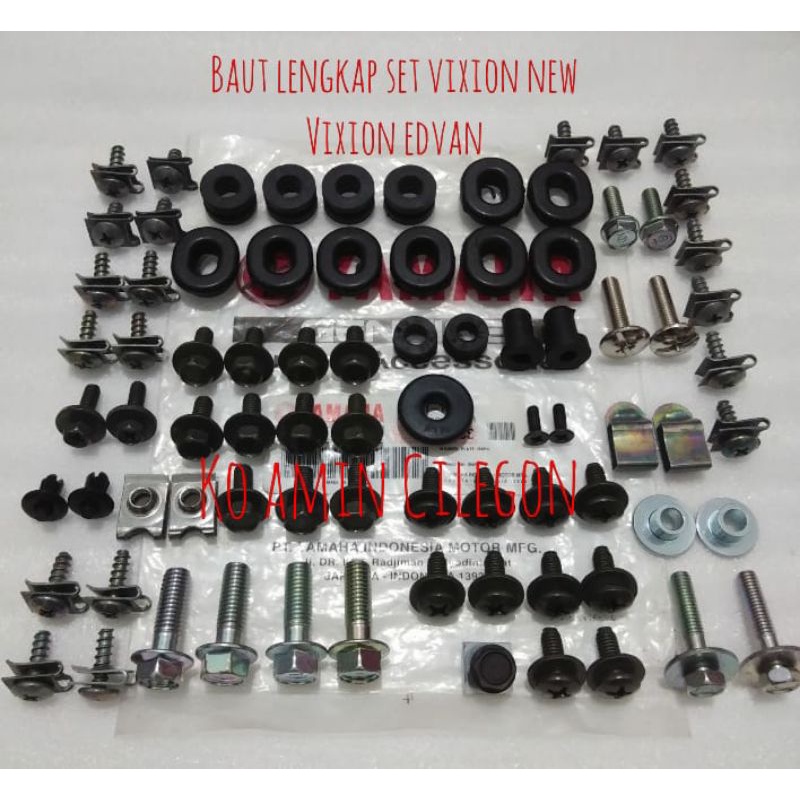 baut lengkap full body set motor yamaha vixion new dan vixion edvan