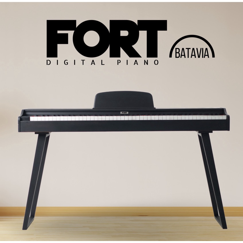 FORT BATAVIA Digital Piano Keyboard Piano Piano Keyboard bukan Yamaha - Hitam