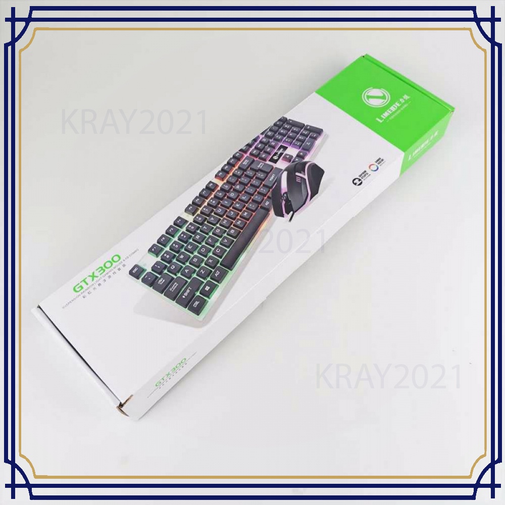 Combo Gaming Keyboard RGB with Mouse KB023