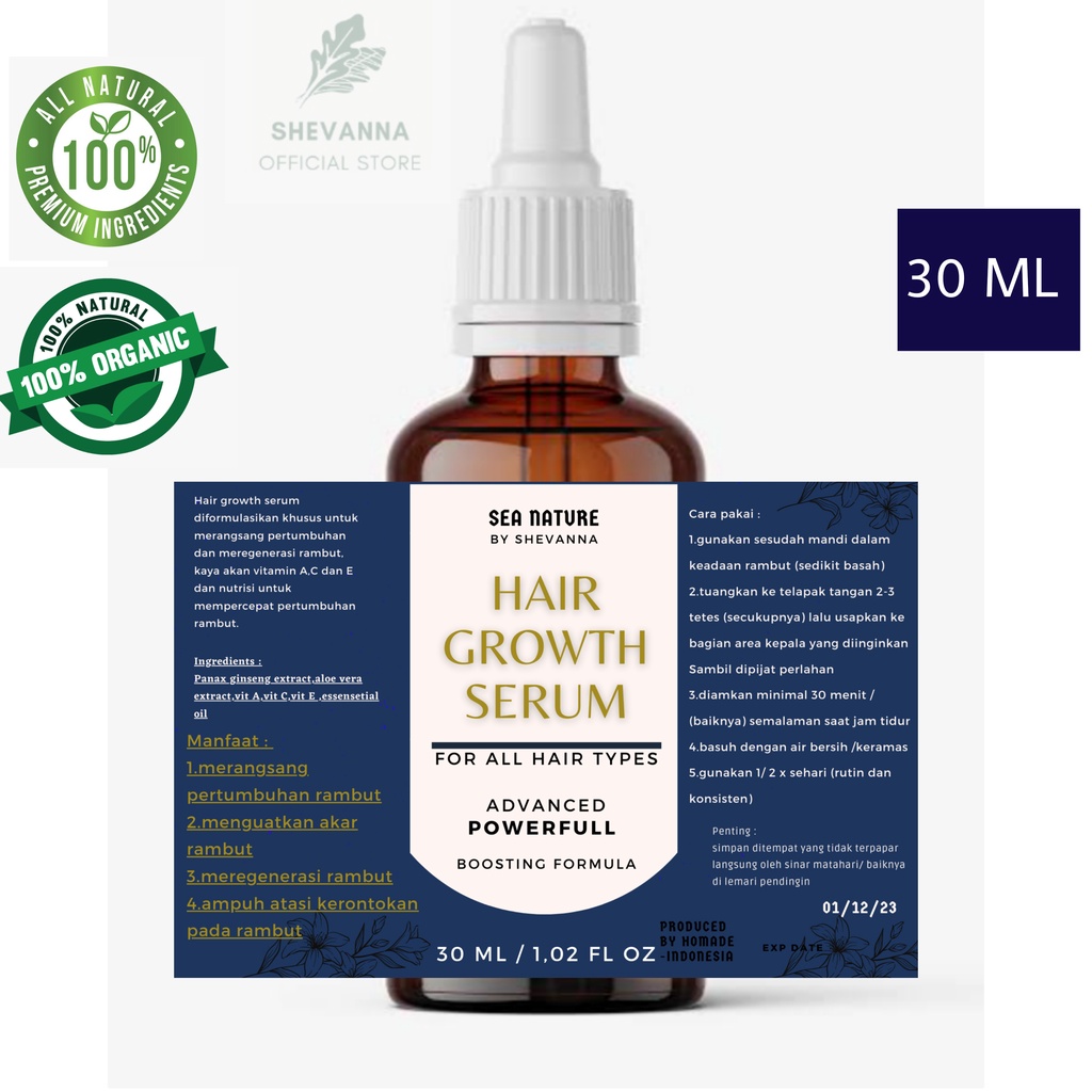 SERUM PENUMBUH RAMBUT ALAMI HAIR GROWTH SERUM SHEVANNA