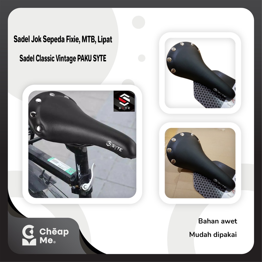 Sadel Sepeda Classic Model PAKU SYTE / Saddel Jok Sepeda Old RETRO Universal