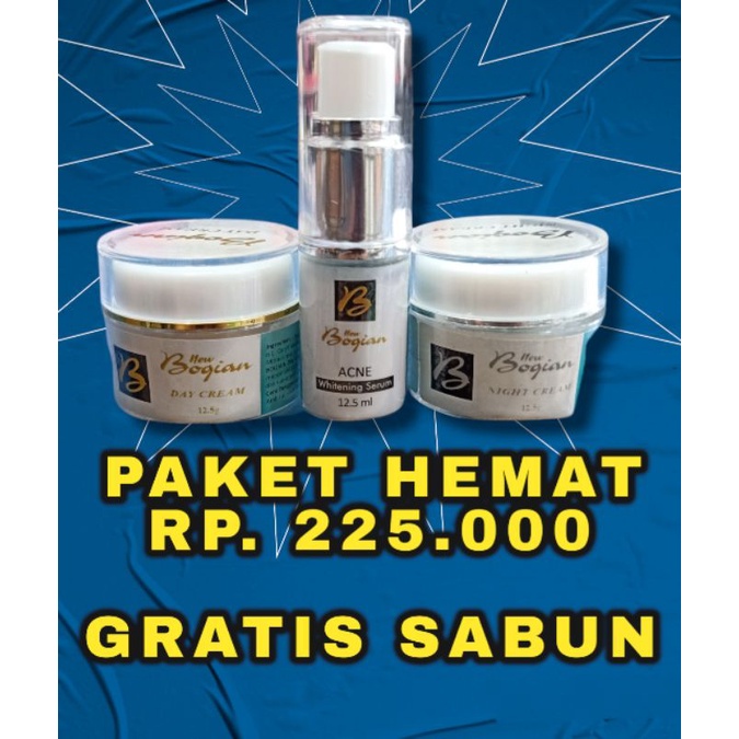 Bogian Cream Whitening / Acne paket