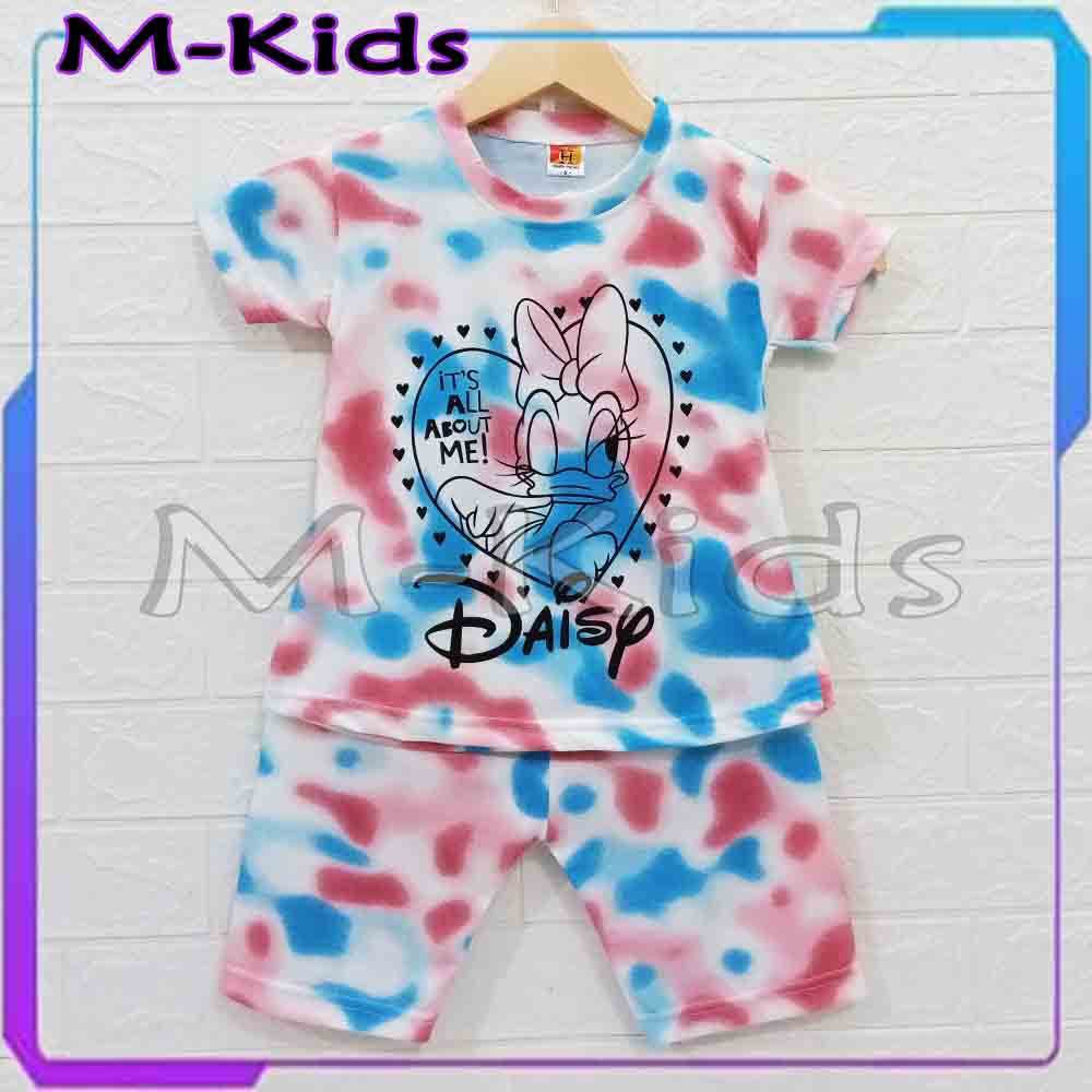 MKids88 - Baju Setelan KAOS Anak Perempuan Baju Tie Dye