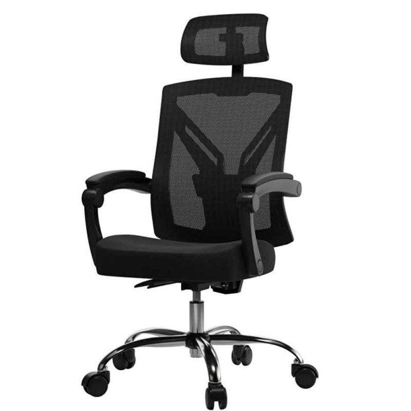 Kursi Kantor Online Mesh Office Chair Lumbar Support 5 Roda Adjustable