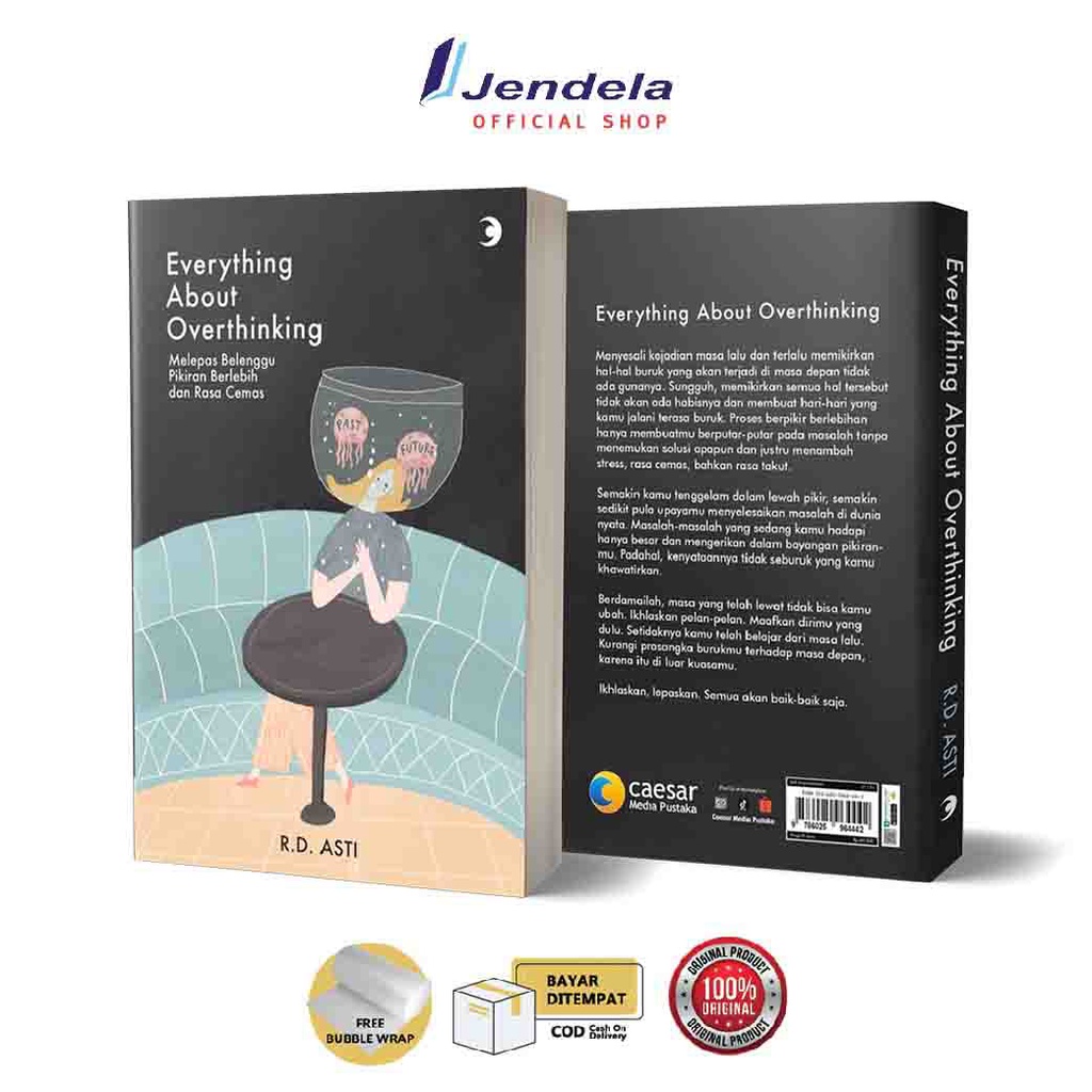 Everything About Overthinking Melepas Belenggu Pikiran Berlebih dan Rasa Cemas Buku Motivasi by R.D 