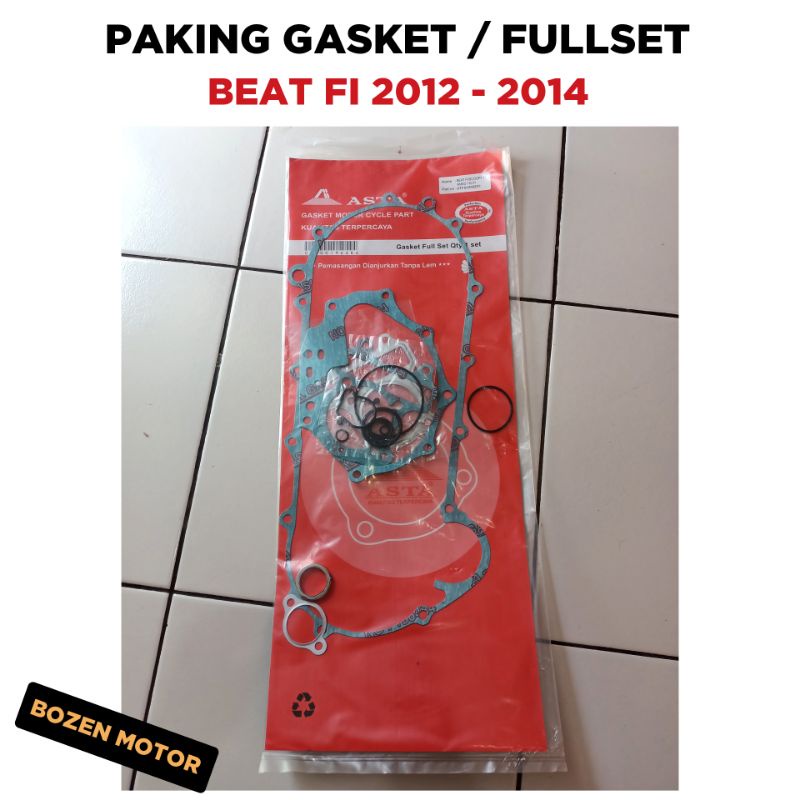 Paking Gasket Beat FI 2012 2013 2014 / Packing Fullset / Full Set / Perpak Gas Ket Asta Boring Blok