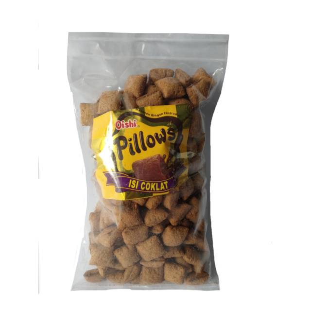 

SNACK KILOAN OISHI PILLOWS COKLAT / PILLOWS UBI REPACK/PACK 200GRAM