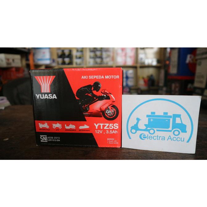 Aki motor Honda Revo YTZ5S Yuasa aki kering electra87 Ayo Beli