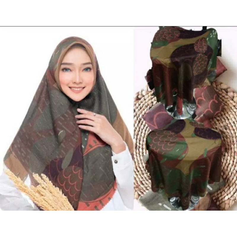 hijab segi empat sherly wearing klamby kw button kw my lady/SYAQILAOLLSHOP