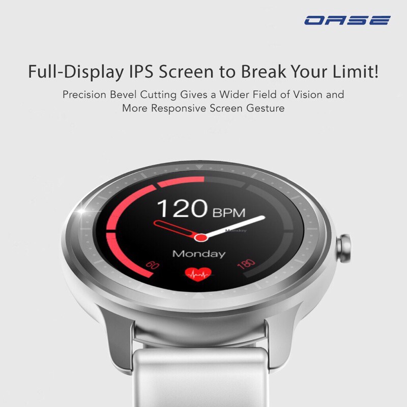 OASE Smartwatch Smartband for Health 10 Days Battery Android iOS H12W FREE STRAP Garansi 1 Tahun