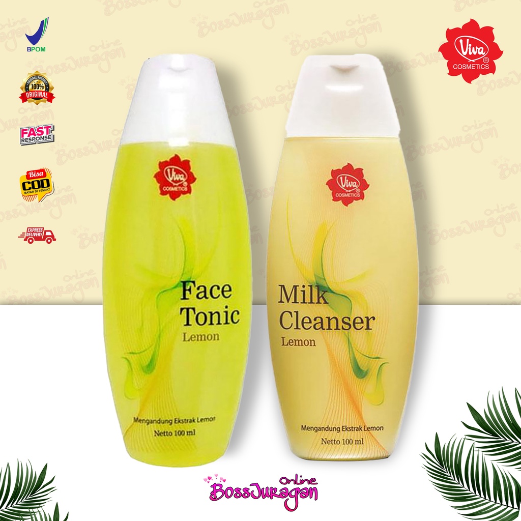 (BOSS) VIVA Skincare Series - Viva Face Tonic | Viva Milk cleanser | Viva Air mawar - 100ml