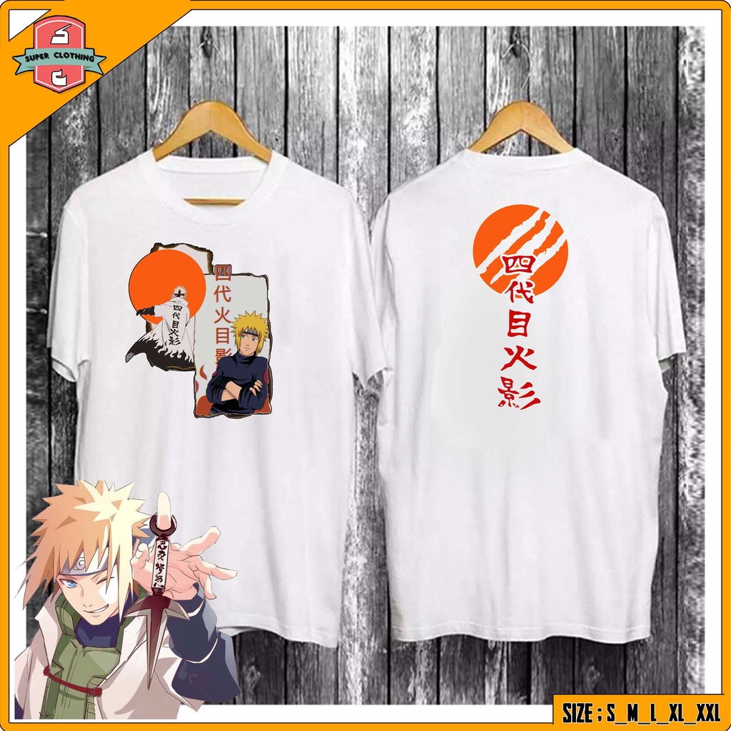 KAOS NARUTO MINATO NAMIKAZE - BAJU ANIME BORUTO NEXT GENERATION - KAOS MINATO NAMIKAZE - KAOS DISTRO