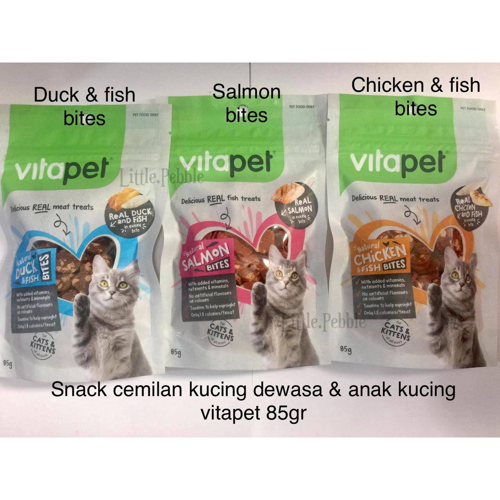 VITAPET cat snack 85gr-snack cemilan kucing anak kucing-3 varian rasa