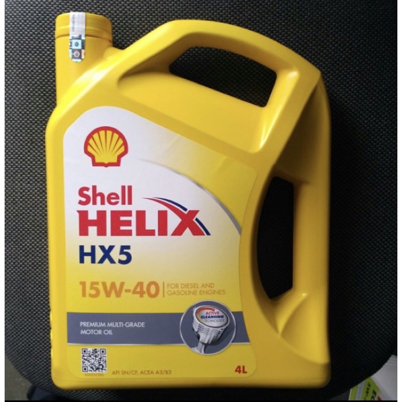 SEDUS OLI Shell Helix HX5 15W-40 isi 4L/1 Dus isi 4 galon