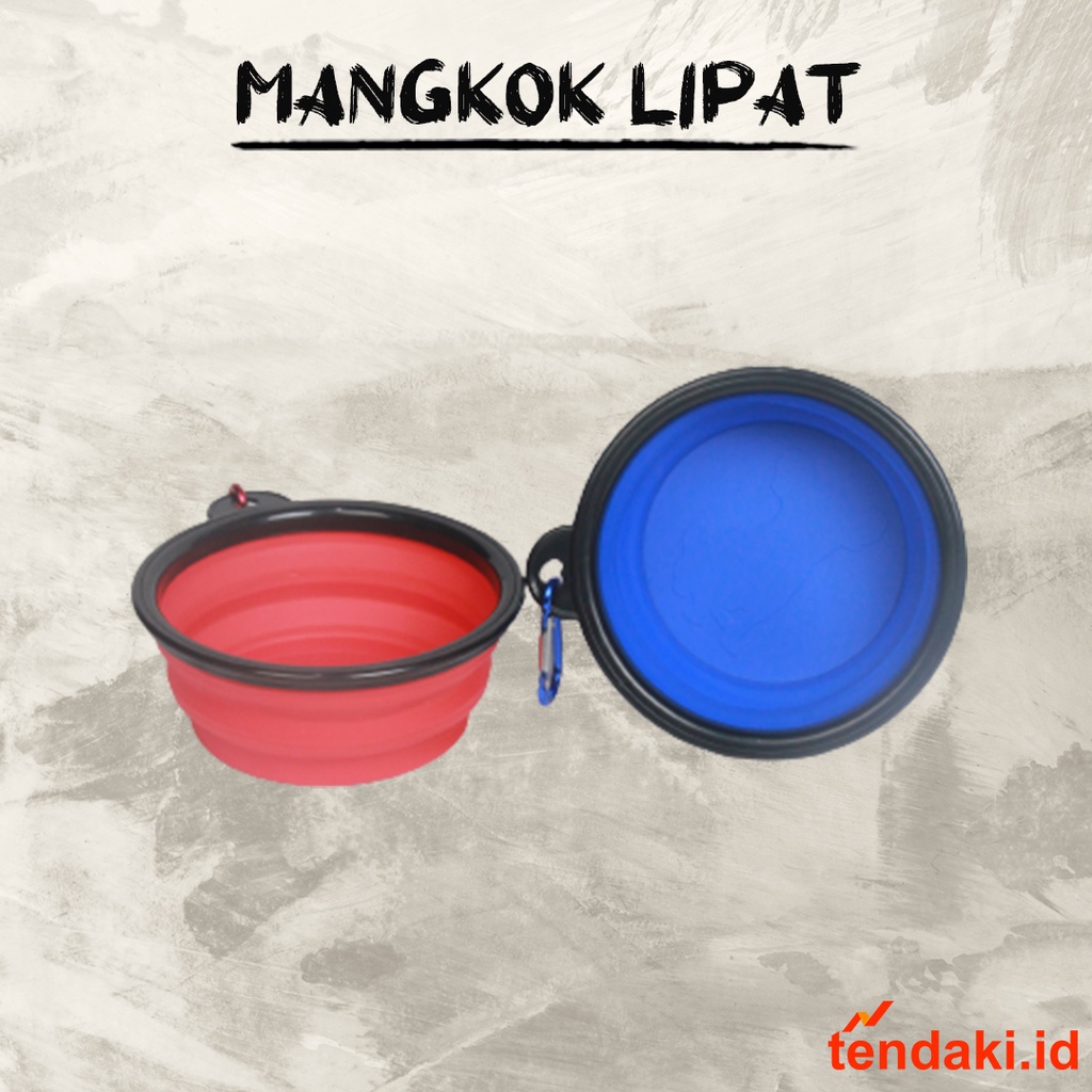 Mangkok Lipat Portable / Mangkuk Lipat Murah / Mangkok Outdoor / Mangkok Camping / Mangkok Silikon /