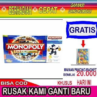 tt32 MONOPOLY ANAK  MONOPOI MURAH MAINAN  ANAK  MONOPOLI 