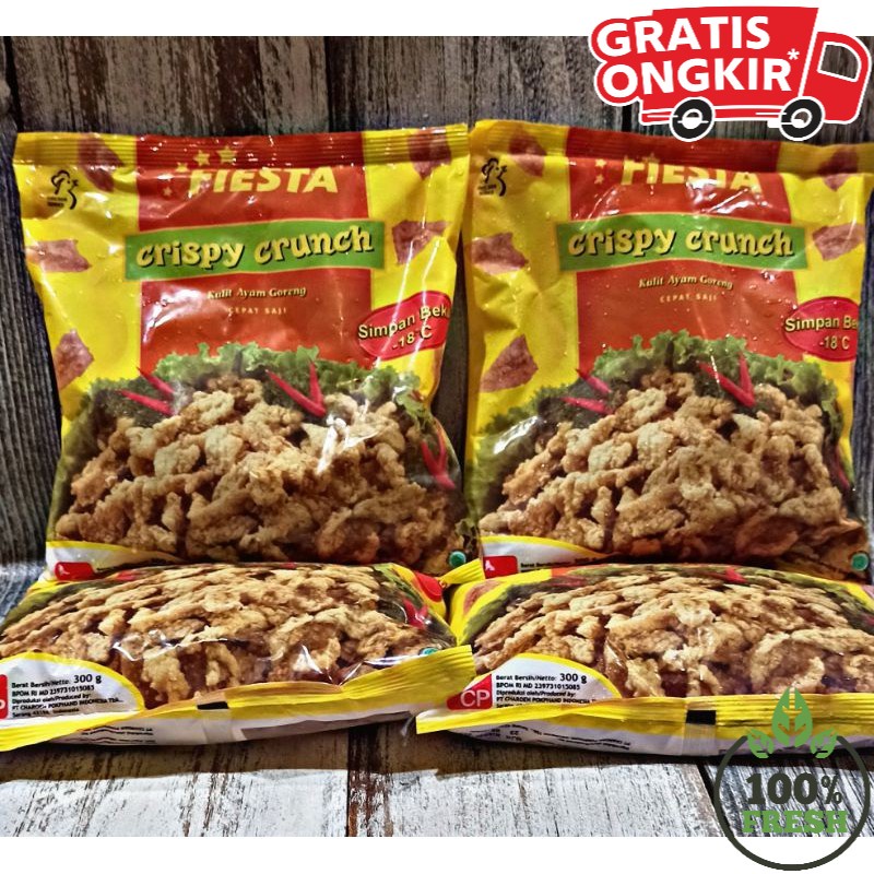 

[PASTI FRESH] KULIT AYAM CRISPY FIESTA 300GR/PASTI ENAK