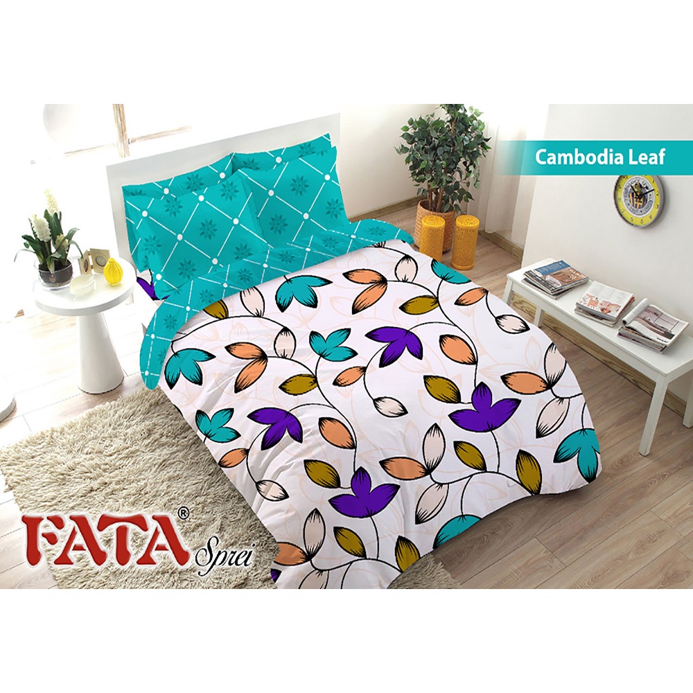 FATA Sprei - Sprei Fata King 180x200 cm Motif Cambodia Leaf