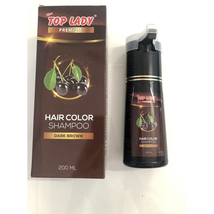 Hair Color Premium Shampoo Top Lady