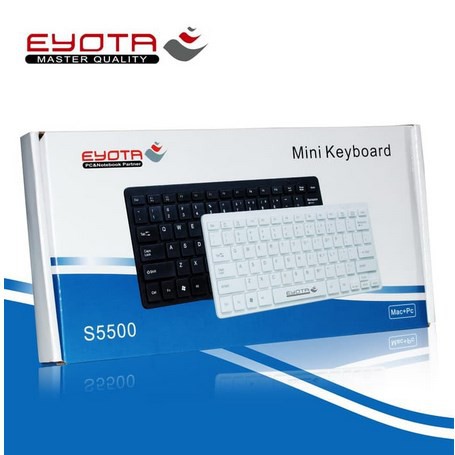 ITSTORE Keyboard Mini kabel USB Eyota S5500 - Keyboard Eyota mini slim With tombol Fn