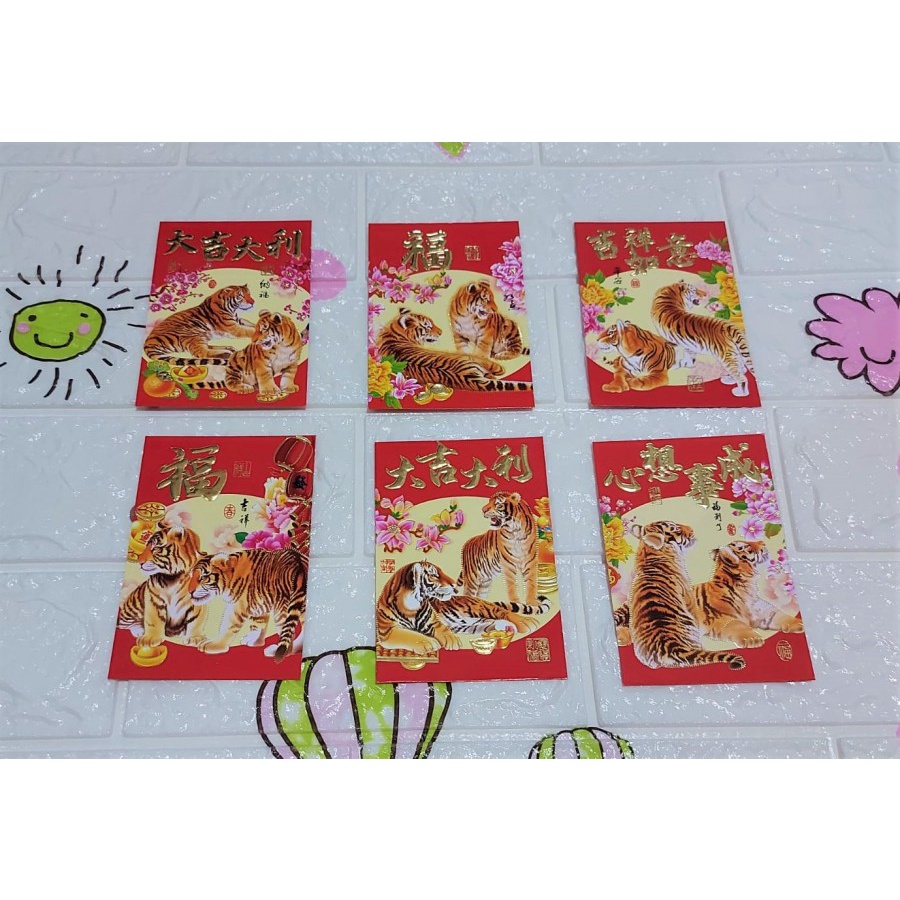 

Angpao Imlek Shio Macan Murah LL1001 | Isi 6 Pcs Kertas Artpaper Tebal