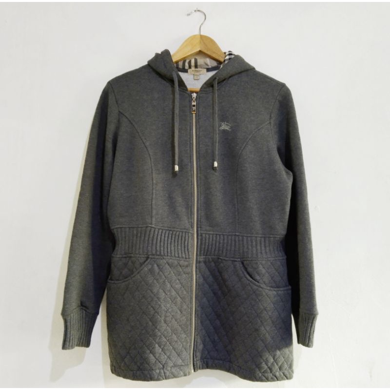 Jaket Zip Hoodie Burberry Second