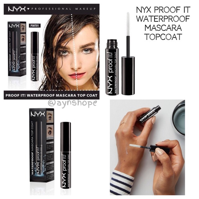 Nyx Proof It Waterproof Mascara Topcoat Shopee Indonesia