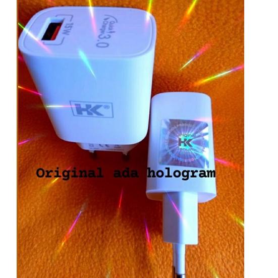 ℮ batok KEPALA CAS HK 15W d26 FAST CHARGING ORI HOLOGRAM GARANSI ♞