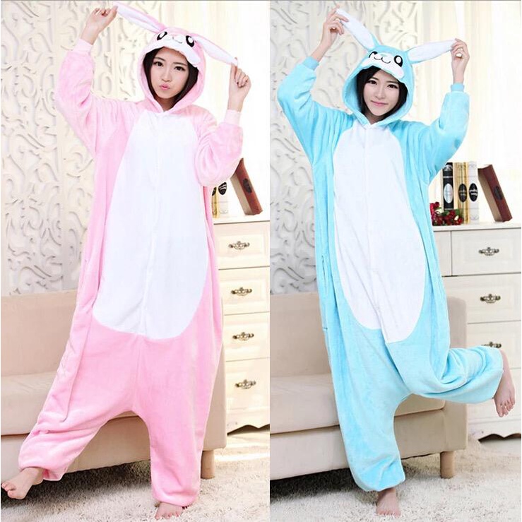 KOSTUM KELINCI RABBIT BUNNY ONESIE PIYAMA COSPLAY BAJU TIDUR IMPOR