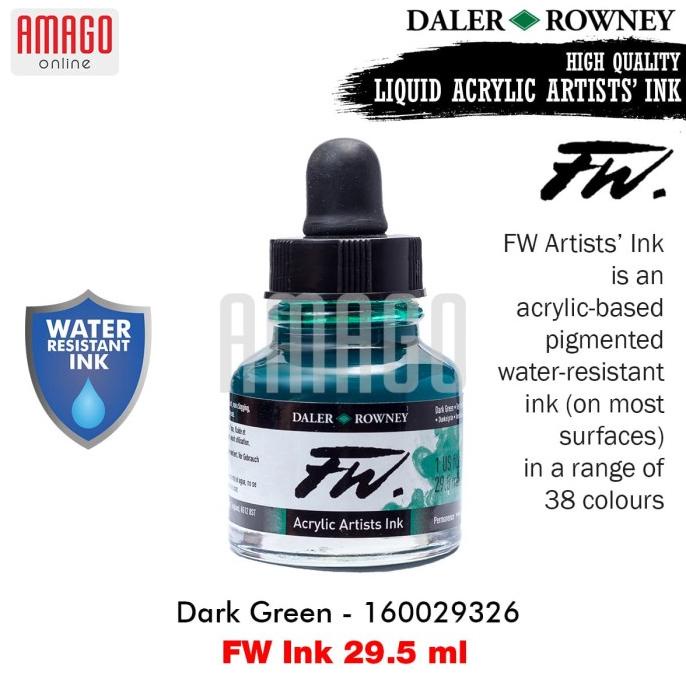 

Ink | Daler-Rowney - Fw Ink 29.5 Ml - Dark Green - 160029326