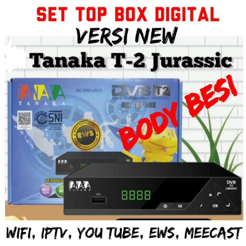 STB dvb T2 / stb TV DIGITAL TANAKA versi terbaru