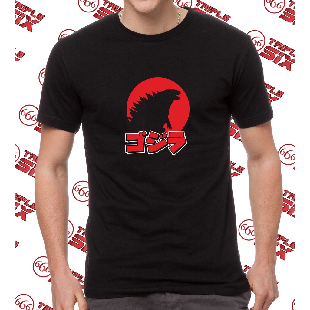 kaos baju tshirt premium desain shin godzilla japan logo