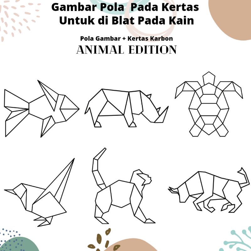 [Tambahan] Gambar Pola Menyulam Animal Edition