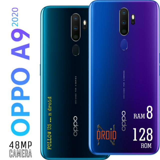 OPPO A9 2020 RAM 8 ROM 128 GB 8/128 K   AMERA 48 MP GARANSI RESMI 1TAHUN