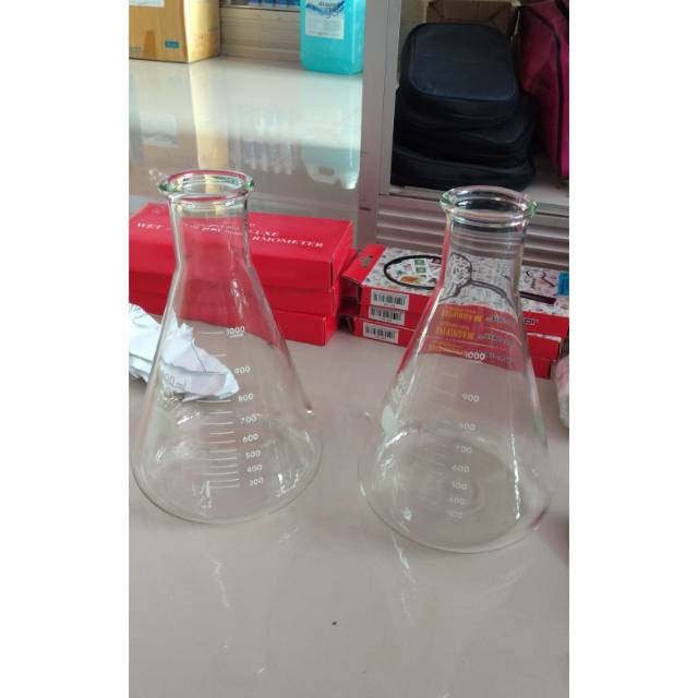 Erlenmeyer 1 ltr Iwaki Pyrex