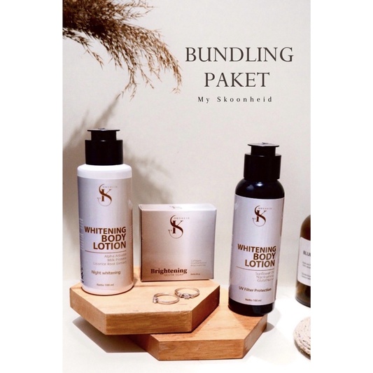 BUNDLING PAKET MY SKOONHEID (BODY LOTION &amp; BRIGHTENING GLUTA SOAP MY SKOONHEID)