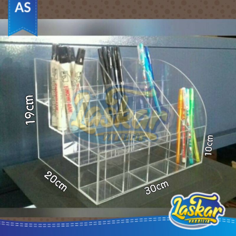 

Display Rak pulpen & pensil/Acrylic stationary/tempat alat tulis