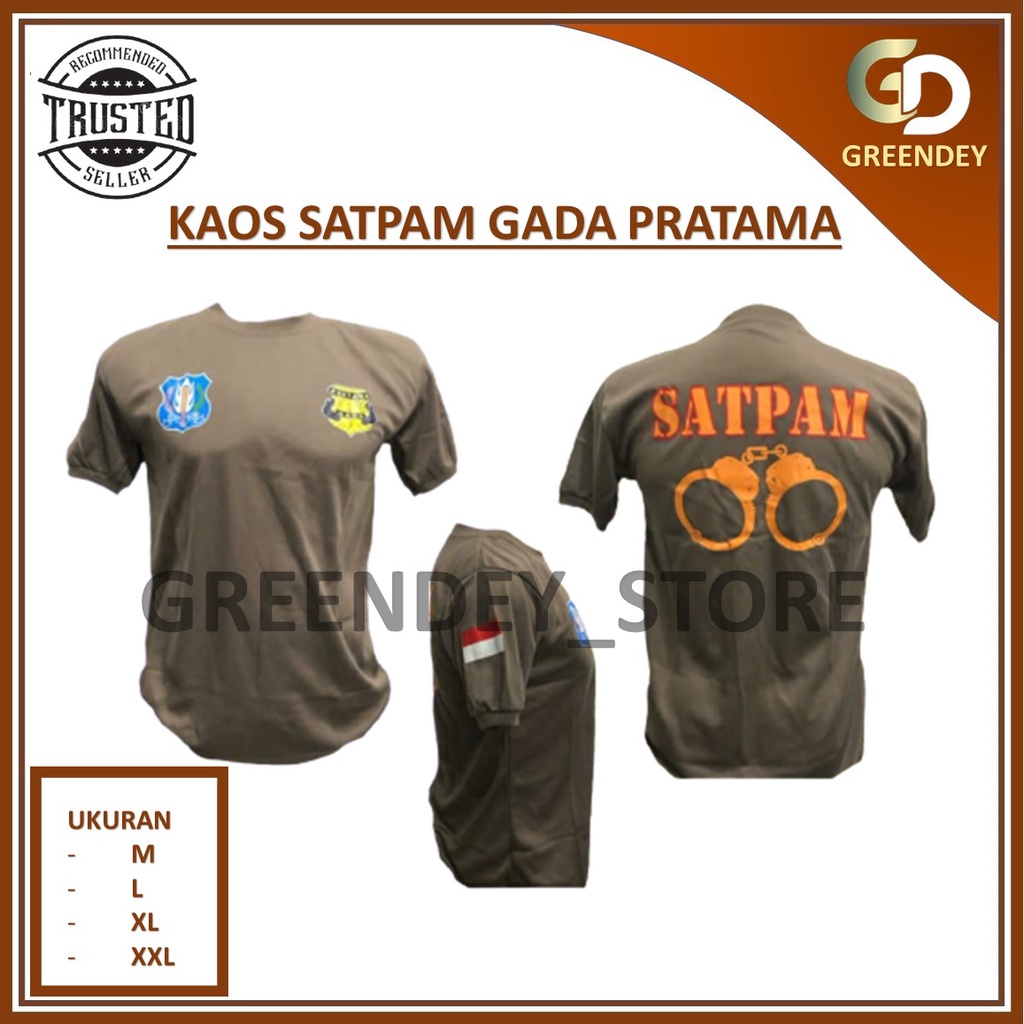 BAJU KAOS SATPAM / KAOS SATPAM SABLON BORGOL / KAOS DALAM SATPAM DINAS HARIAN SATPAM PDH PDL