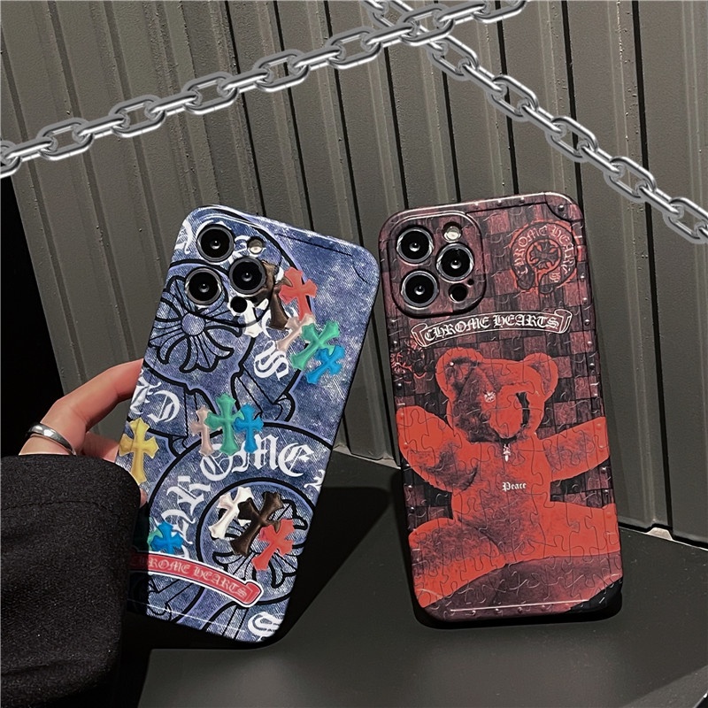 Europe Street fashion puzzle Phone case  iPhone 7 8 Plus 12 11 8 X XR XS MAX 13 11pro 12 pro Max SE 2020 Straight edge Matte Soft TPU Cover