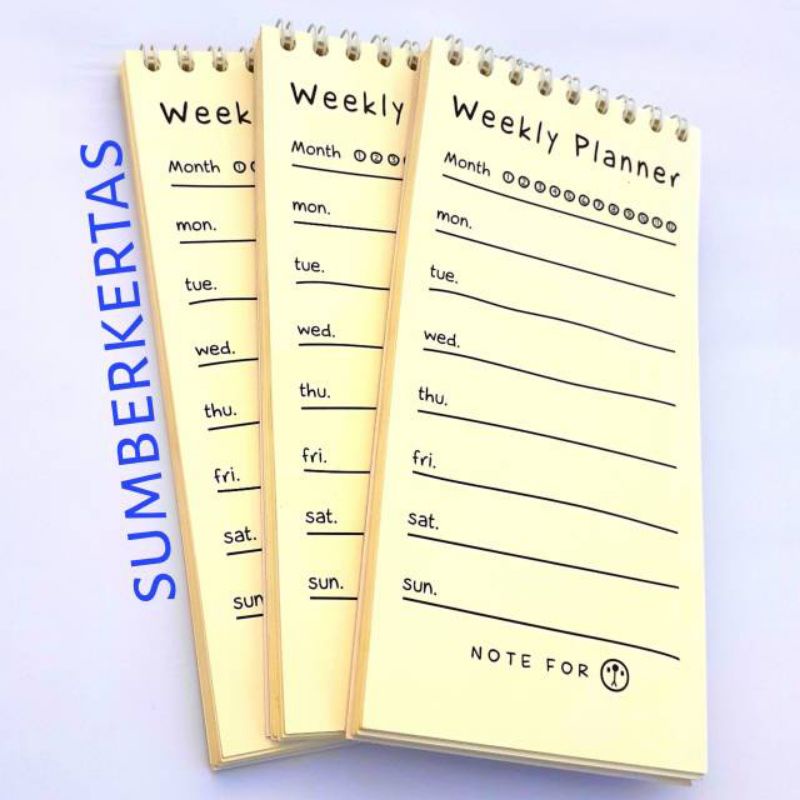 

WEEKLY PLANNER / NOTES / BUKU PLANNER / MURAH / WEEKLY PLANNER BOOK MINI
