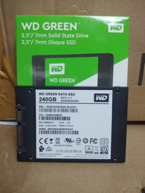 WD Green SSD 240GB 2,5inch SATA III 6Gb/s Resmi