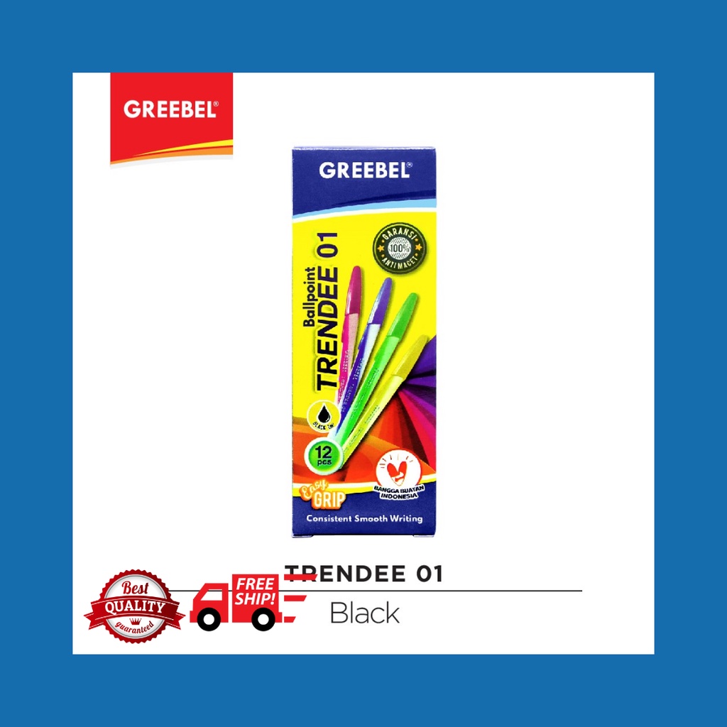 

PENA GREEBEL TRENDEE 0,5 HITAM (12)