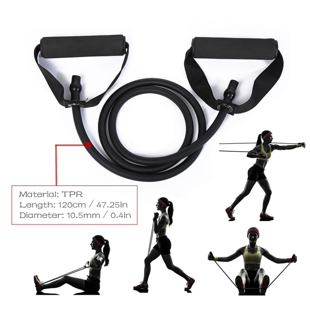 Resistance Band Bahan Karet Elastis Ukuran 120cm Untuk Latihan Sit-Up/Workout/Yoga-2