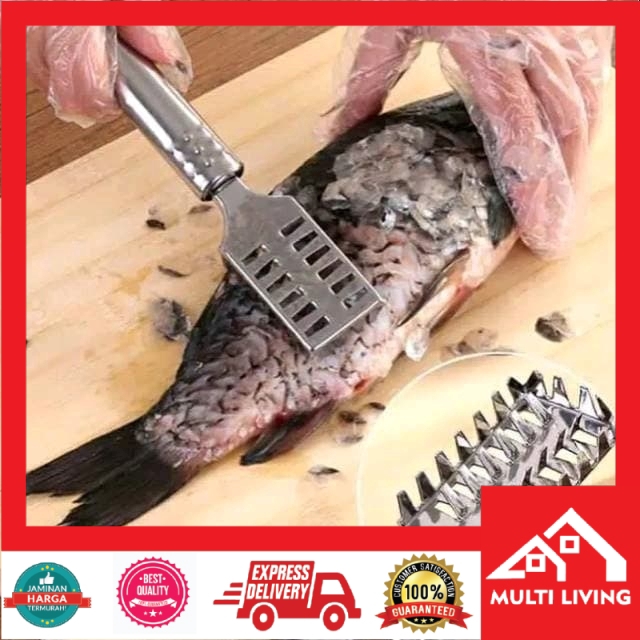 Alat pembersih sisik ikan stainless steel fish scaller